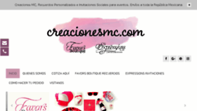 What Creacionesmc.com website looked like in 2018 (6 years ago)