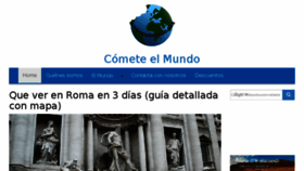 What Cometeelmundo.net website looked like in 2018 (5 years ago)