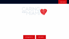 What Caringformiami.org website looked like in 2018 (6 years ago)