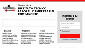 What Comfanorte.q10academico.com website looked like in 2018 (6 years ago)