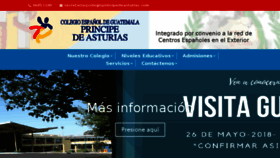 What Colegioprincipedeasturias.com website looked like in 2018 (6 years ago)