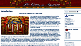 What Circusinamerica.org website looked like in 2018 (8 years ago)