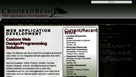 What Crookedbush.com website looked like in 2018 (6 years ago)