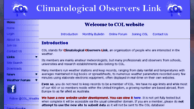 What Colweather.org.uk website looked like in 2018 (5 years ago)