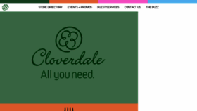 What Cloverdalemall.com website looked like in 2018 (6 years ago)