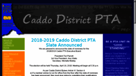 What Caddodistrictpta.org website looked like in 2018 (6 years ago)