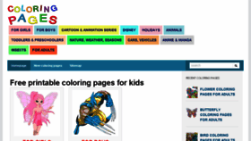 What Coloring-pages-printable.com website looked like in 2018 (6 years ago)