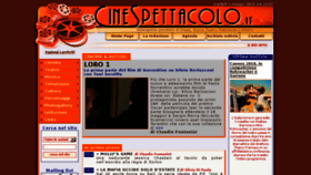 What Cinespettacolo.it website looked like in 2018 (6 years ago)