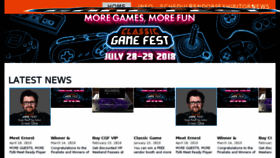 What Classicgamefest.com website looked like in 2018 (6 years ago)