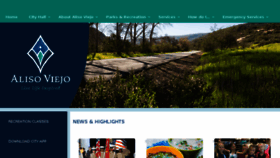 What Cityofalisoviejo.com website looked like in 2018 (6 years ago)