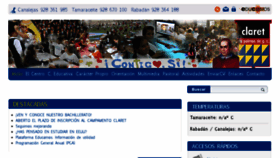 What Claretlaspalmas.es website looked like in 2018 (5 years ago)