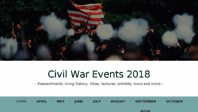 What Civilwartraveler.com website looked like in 2018 (6 years ago)