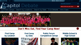 What Capitoldebate.com website looked like in 2018 (6 years ago)
