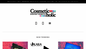 What Cosmeticholic.com website looked like in 2018 (6 years ago)