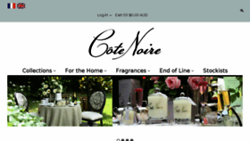 What Cotenoire.com.au website looked like in 2018 (6 years ago)