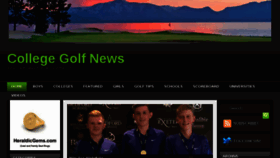 What Collegegolf.co.uk website looked like in 2018 (6 years ago)