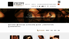 What Chriscraftplasticsurgery.com website looked like in 2018 (5 years ago)