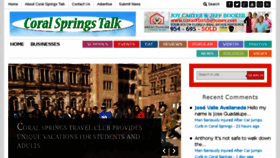 What Coralspringstalk.com website looked like in 2018 (6 years ago)