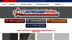 What Concretesealerreview.com website looked like in 2018 (5 years ago)