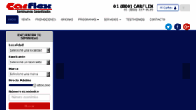 What Carflex.mx website looked like in 2018 (6 years ago)