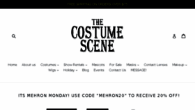 What Costumescene.com website looked like in 2018 (6 years ago)