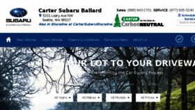 What Cartersubaruballard.com website looked like in 2018 (6 years ago)