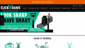 What Clicknshave.com website looked like in 2018 (7 years ago)