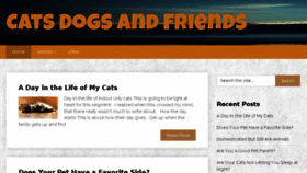 What Catsdogsandfriends.com website looked like in 2018 (6 years ago)