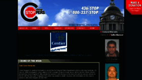 What Crimestoppersfw.org website looked like in 2018 (6 years ago)