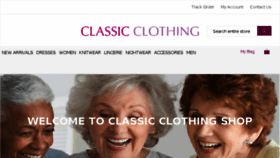 What Classicclothingshop.co.uk website looked like in 2018 (6 years ago)