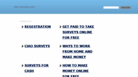 What Ciao-surveys.com website looked like in 2018 (6 years ago)