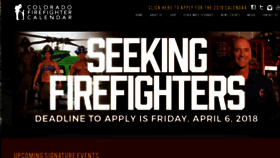 What Cofirefightercalendar.org website looked like in 2018 (6 years ago)