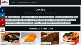 What Cocina.comohacerpara.com website looked like in 2018 (6 years ago)