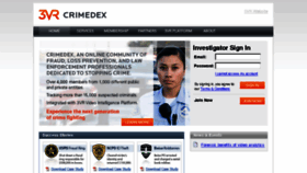 What Crimedex.com website looked like in 2018 (6 years ago)