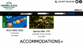 What Camping-vendrellplatja.com website looked like in 2018 (5 years ago)
