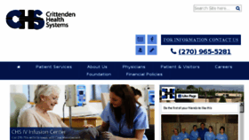 What Crittenden-health.org website looked like in 2018 (6 years ago)