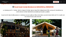 What Campingdelill.fr website looked like in 2018 (6 years ago)