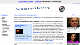 What Cobiansoft.se website looked like in 2018 (5 years ago)