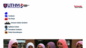 What Convocation.uthm.edu.my website looked like in 2018 (6 years ago)