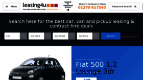 What Carleasing4u.co.uk website looked like in 2018 (7 years ago)