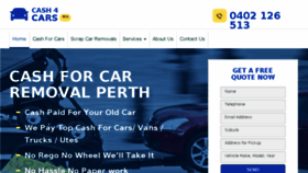 What Cash4cars-wa.com.au website looked like in 2018 (6 years ago)