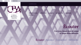 What Cbavocats.com website looked like in 2018 (7 years ago)