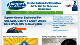 What Comfortcoolfans.com website looked like in 2018 (5 years ago)