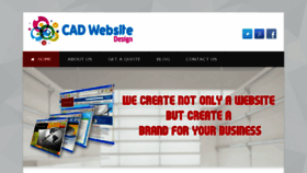 What Cadwebsitedesign.com website looked like in 2018 (6 years ago)