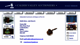 What Caldervalleyauctioneers.co.uk website looked like in 2018 (6 years ago)