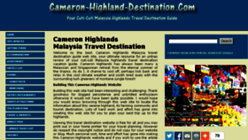 What Cameron-highland-destination.com website looked like in 2018 (6 years ago)
