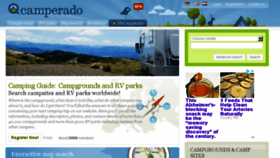 What Camperado.com website looked like in 2018 (5 years ago)