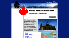 What Canada-maps.org website looked like in 2018 (6 years ago)