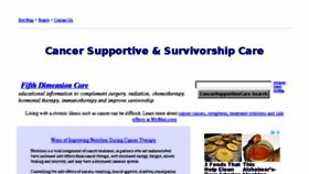 What Cancersupportivecare.com website looked like in 2018 (6 years ago)