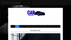 What Cararticles.co.uk website looked like in 2018 (6 years ago)